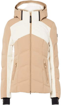 Bogner Women's Natural Delina Colorblocked Ski Jacket