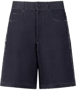 high-waisted denim shorts