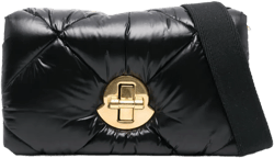 Puf logo-engraved crossbody bag