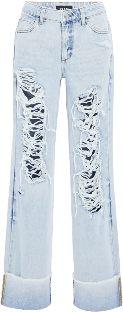 Margot Cuffed distressed jeans