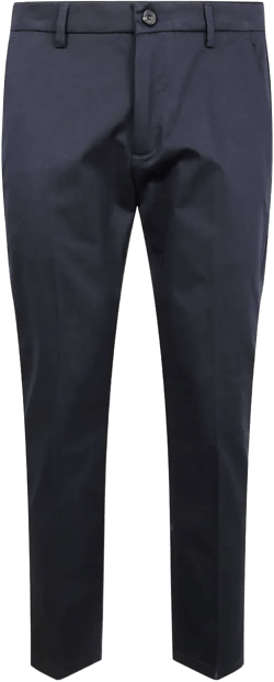 pressed-crease trousers