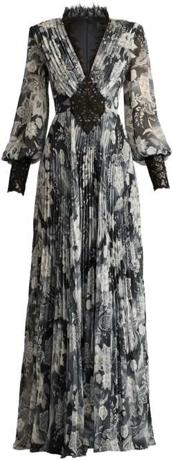 floral-print dress