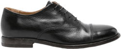 panelled leather Oxford shoes