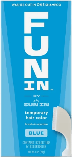 Fun In by Sun In Brush In System Cream Temporary Hair Color - Blue - 1oz