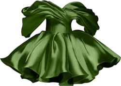 Off Shoulder Homecoming Dresses for Teens Satin Ruffle Strapless Short Prom Cocktail Party Dress SED0129 Olive Green 12