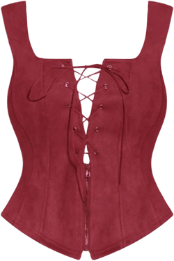 Allegra K Renaissance Corset for Women's Faux Suede Vintage Sleeveless Lace Up Waistcoat Vests at Amazon Women's Coats Shop