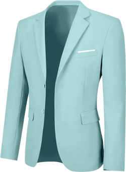 Men's Casual Suit Blazer Tux Separates Jacket Slim Fit 2 Button Lightweight Men Suits Sport Coats for Wedding Prom Party Mint Green Small