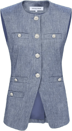 Tamara Linen Vest
