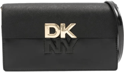 logo-lettering clutch bag