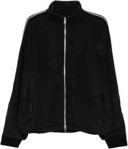 zip-up denim jacket