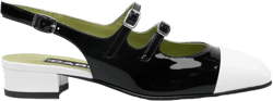 Abricot 30mm leather pumps