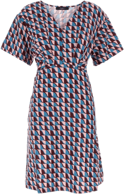 Lucas geometric-print dress