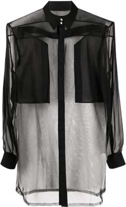 utility see-through shirt