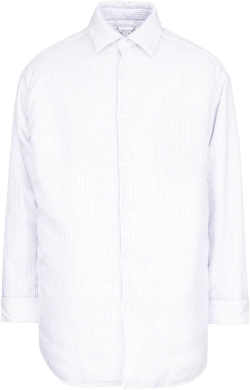 stripe-print poplin shirt