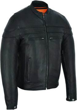 Speedster Black Men’s Leather Motorcycle Jacket