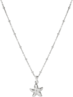 18KT STARFISH PENDANT NECKLACE