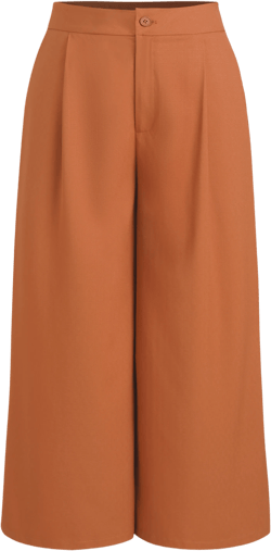 Pleated Pocket Wide Leg Trousers Curve & Plus