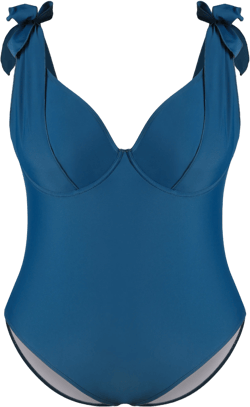 Knotted Underwire One Piece Swimsuit Curve & Plus