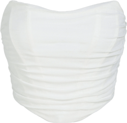  Solid Strapless Crop Tube Top