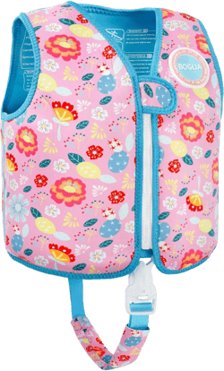 Boglia Neoprene Toddlers Swim Vest Zipper Thin Kids Float Jacket Swimming Aid for Children Girls Boys Age 1-6 Years/22-66Lbs