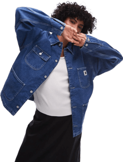Carhartt Women's Blue Og Michigan Denim Jacket