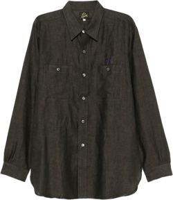 embroidered-logo shirt