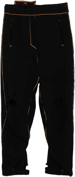 distressed trousers