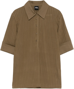 ribbed polo top