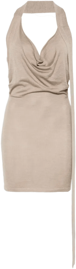 fine-knit mini dress