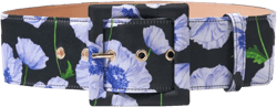 floral-print belt