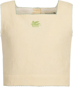 cotton-linen sleeveless top
