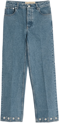 straight-leg jeans