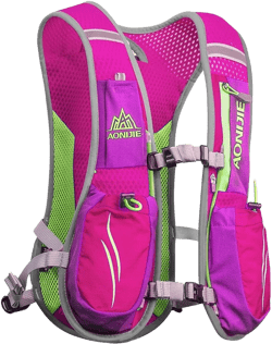 AONIJIE Running Hydration Vest Backpack for Women and Men Lightweight Trail Running Backpack 5.5L Rose Red