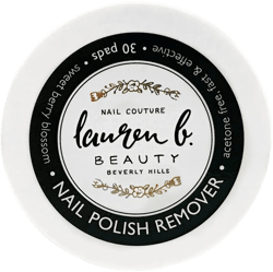 Lauren B. Nail Polish Remover Pads | Gel Nail Polish Remover, Nail Cleaner Wipes | Gel Polish Remover For Nails | Nail Care Products And Manicure Nail Art Supplies For Women (Nail Polish Remover Pad)