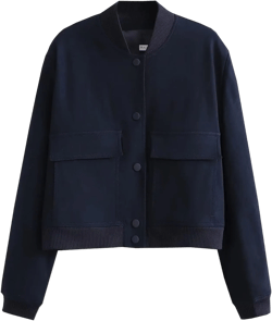 Bomber jacket Women Autumn Winter Cropped Jacket Black Brown Khaki Varsity Jacket Coat