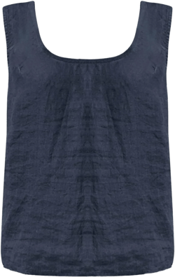 Womens Tank Top Plus Size Loose Casual Cotton Linen Solid Color T Shirts Scoop Neck Sleeveless Blouses for Women Large Navy