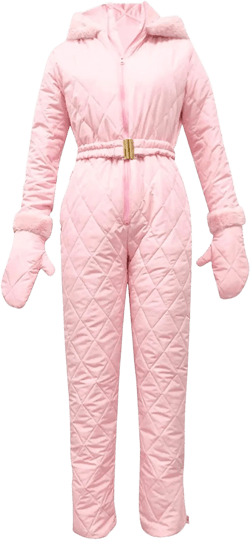 Bilqis Women's Snowsuit One Piece Ski Suit Jumpsuits Hooded Outdoor Sports Waterproof Ski Outfits Romper Warm Winter Onesie 5X-Large 01-pink
