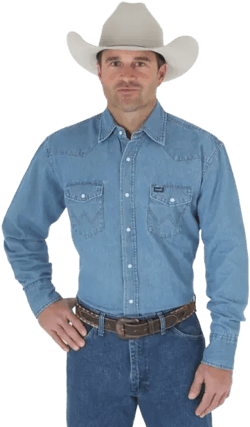 Wrangler Denim Snap Shirt