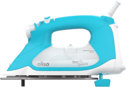 Oliso ProPlus Smart Iron Turquoise: Ceramic Soleplate, Automatic Shut-Off, 1800W, Vertical Steam, Anti-Drip, 12.7oz Tank