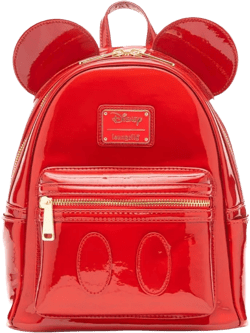 Loungefly Disney Mickey Mouse Holographic Series Womens Backpack - Ruby