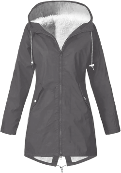 BOXIACEY Womens Waterproof Rain Jacket Fleece Lined Rain Coats Lightweight Rain Jacket Hooded Windbreaker Jackets : Clothing, Shoes & Jewelry
