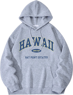 WDIRARA Women's Letter Graphic Print Hoodie Pocket Hooded Sweatshirt Tops