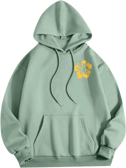 Women's Fashion Hoodies Fall Oversized Loose Graphic Sweatshirt Teen Girls Casual Cute Hoodie Pullover With Pocket 01-green Medium
