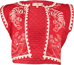 Anna Cate Carmen Vest - Scarlet Tiger