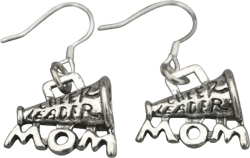 Infinity Collection - Cheer Mom Earrings - Premium Quality Dangle Earrings - Non-Tarnish Charm Jewelry Gift for Cheerleading Moms