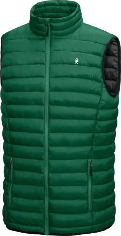 Little Donkey Andy Men's Lightweight Warm Puffer Vest Outdoor Sleeveless Jacket for Golf Hiking Casual Travel