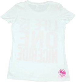 Endless Ride - Women's White Cotton Blend Next Level Short Sleeve Crew Neck Shirt