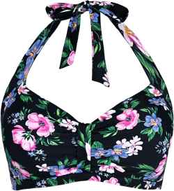 Women's V Neck Tie Knot Halter Bikini Top Padded Bathing Suit Swimsuits Tops Only