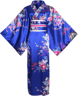Women's Short Kimono Dress Floral Print Japanese Traditional Sexy Geisha Robe Bathrobe Skirt Belt Outfit at Amazon Women’s Clothing store
