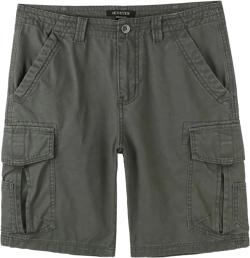 HETHCODE Mens Casual Authentics Premium Athletic Regular Fit Cotton Active Canvas Cargo Shorts